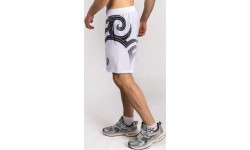 Venum x Mike Tyson Tiger treniruočių šortai – Optical White/Deep Black
