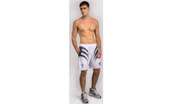 Venum x Mike Tyson Tiger treniruočių šortai – Optical White/Deep Black