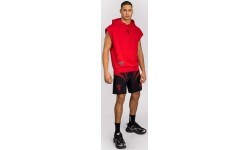 Venum x Mike Tyson Tiger Sleeveless Hoodie - Intense Red/Deep Black