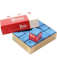 Billiard Chalk Master Sky Blu, 12pcs