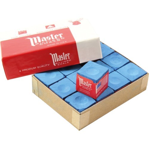 Biliardo kreida Master Sky Blu, 12 vnt.