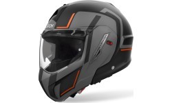 Atverčiamas motociklo šalmas AIROH MATHISSE 2 Genius P/J matinis oranžinis