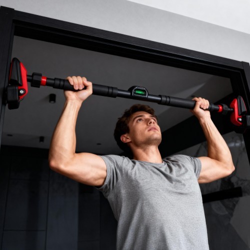 DOORWAY PULL-UP BAR WITH QUADRUPLE SUPPORT AND COUNTER DD500 HMS