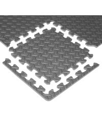 Puzzle mat inSPORTline Famkin (12 tiles, 18 edges) - Grey