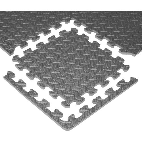 Puzzle mat inSPORTline Famkin (12 tiles, 18 edges) - Grey