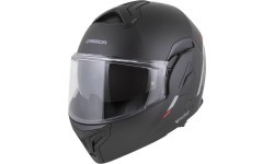 Atverčiamas motociklininko šalmas Cassida MultiFlip Solid P/J - černá matná/červená/šedá