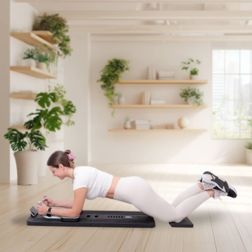 Pilates reformeris inSPORTline Trancer Basic - Juoda
