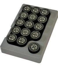 Наклейка для кия IBS 14 мм, чёрная, 30 шт.