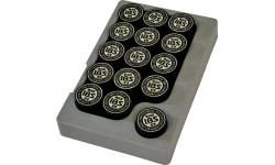 IBS smaigalys lazdai 14 mm, juodas, 30 vnt.