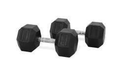 Hastings šešiakampiai hanteliai 27,5 kg, komplektas