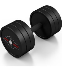 Guma dengtas hantelis Marbo – 20 kg, juodas