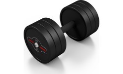 Guma dengtas hantelis Marbo – 20 kg, juodas