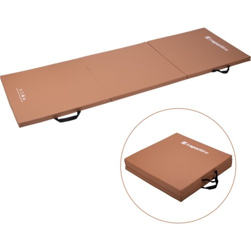 Складной гимнастический мат inSPORTline Trifold 180 x 60 x 3 см - Коричневый