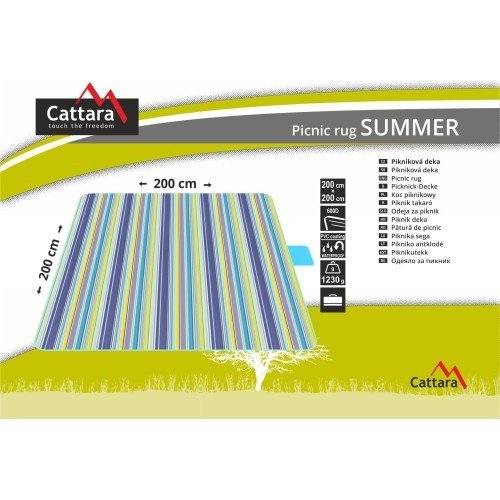 Picnic blanket SUMMER 200x200cm