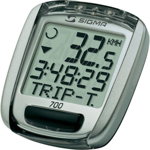 SIGMA 700 Bike Computer, 8 functions (silver)