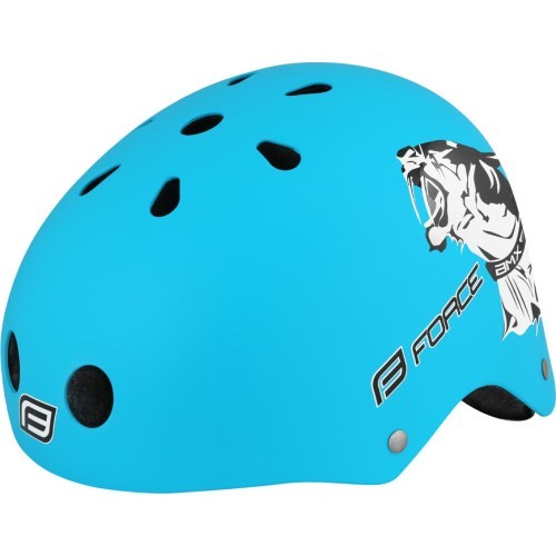 Šalmas FORCE BMX 58-63cm L-XL (matinė mėlyna)