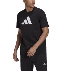 Мужская футболка Adidas M FI 3-Bar Tee Black HD0893