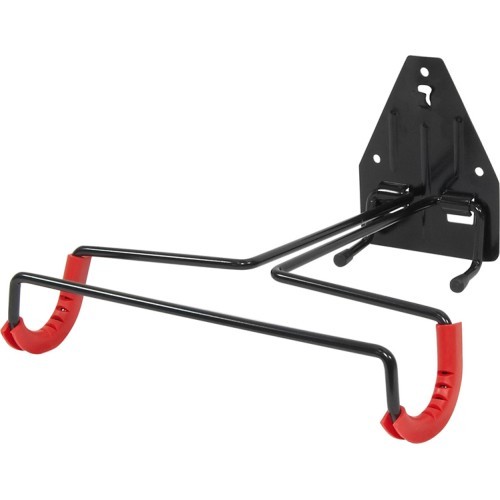 Foldable wall-mounted bicycle holder FORCE (steel, black, max 15 kg)