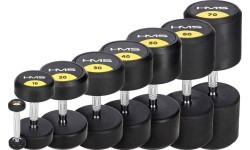 HG PRO RUBBER DUMBBELL HMS - 18 kg