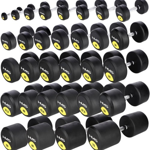 Обрезиненная гантель HG PRO HMS - 45 кг