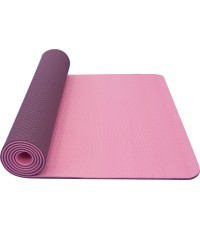 Two Layer Yoga Mat Yate TPE - Pink/Purple