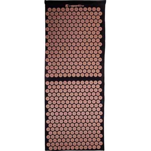 Akupresūros kilimėlis inSPORTline AKU-1000 125x50 cm - černá-mocha mousse