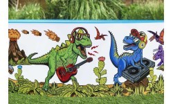 Dinosaurs Expansion Pool for Children 3+ BESTWAY 244x46cm Vinyl + PVC