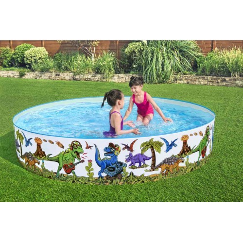 Vaikiškas baseinas Bestway Dinosaurs Expansion 3+, 244x46 cm
