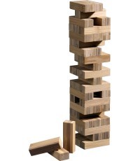 Tumbling Tower Philos Bamboo 6.6x6.6x25.5 cm