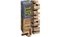 Bokšto griūties žaidimas Philos Bamboo, 6,6x6,6x25,5 cm