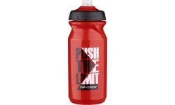 Water bottle FORCE Push 0.65l (red/black/white)