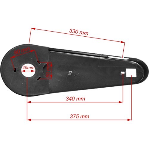 Защитный кожух цепи DY-C36 PVC 20"