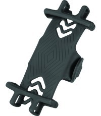 FORCE silicone handlebar phone mount 4''-6'' (black)
