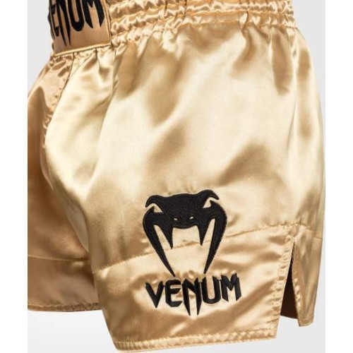 Venum Classic Muay Thai šortai, auksiniai/juodi