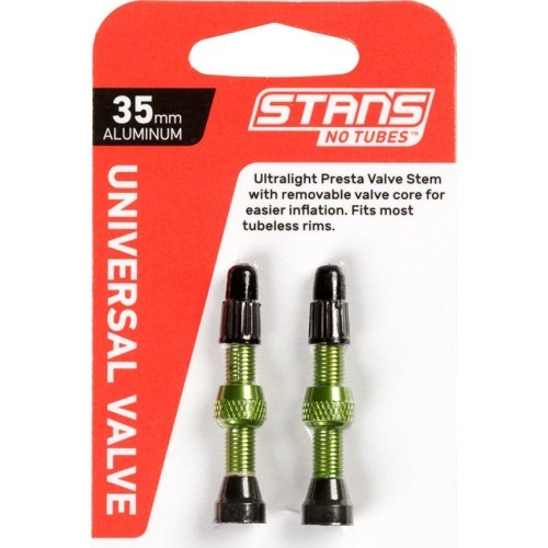 Stan's NoTubes valves for tubeless tires 35mm (green)