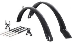 Hebie Viper Stadtmeister 78042E1 Mudguard Set 28" (black, width 42 mm, made in Germany)