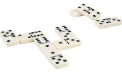 Домино Double 9, толстые кости
