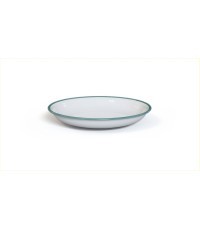 Enamel Plate Origin Outdoors Ocean Deep, 20cm, White