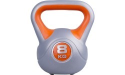 Cement-Filled Vinyl Kettlebell inSPORTline Vin-Bell 8 kg