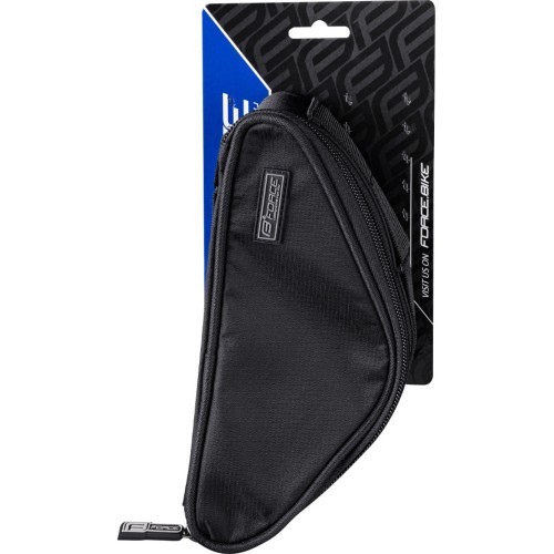 Bicycle frame bag FORCE Trinity, 0.8l, (black)