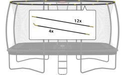 Комплект трубок для защитной сетки Ultim Safety Net DLX XL 500