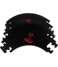 Smiginio apsauginis žiedas Catchring, juodas, 4 vnt.