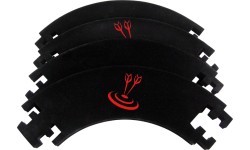 Dartboard Catchring Black, 4pcs