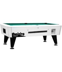 Бильярдный стол Dynamic Premier, серебристый, Pool, 8 футов, с монетоприёмником и системой возврата шаров