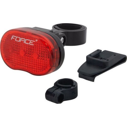FORCE TRI rear light, 3 LEDs, 3 functions