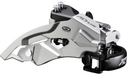 Priekinis pavarų perjungiklis Shimano Altus M370 // 3x9 speed, Dual Pull, 31,8 mm