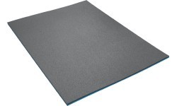 Double-Layer Mat Yate Fitness Maxi, 12 mm, 95x70x1,2 cm - Black/Blue