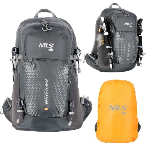 NC1925 BACKPACK TOURIST GRAY WAYFARER 35L NILS CAMP