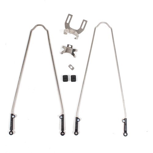 Крылья SKS Velo 28" 45mm для тормозов V-brake, со стойками (глянцевые чёрные)