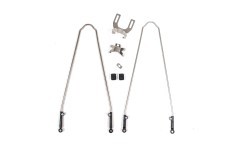 Skydeliai SKS Velo 28" 45mm V-brake stabdžiams, su ūsais (blizgūs juodi)